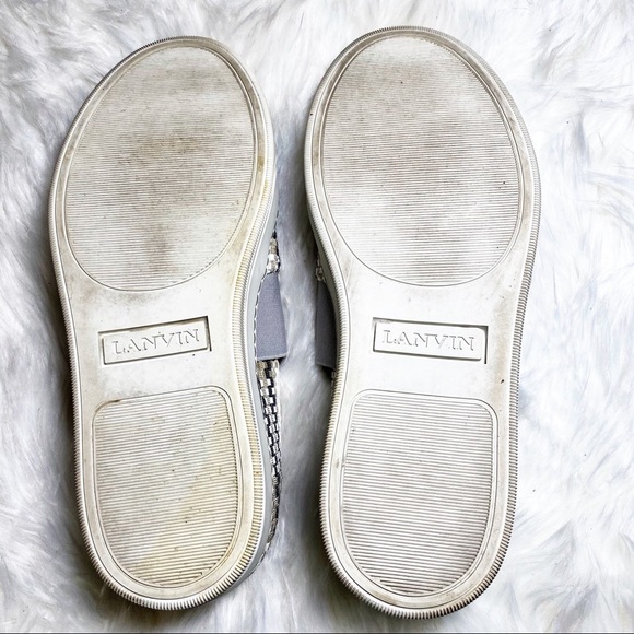 LANVIN Basket Weave Leather Slip On Loafer Sneaker, Size‎ 9